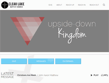 Tablet Screenshot of clearlakebaptist.com